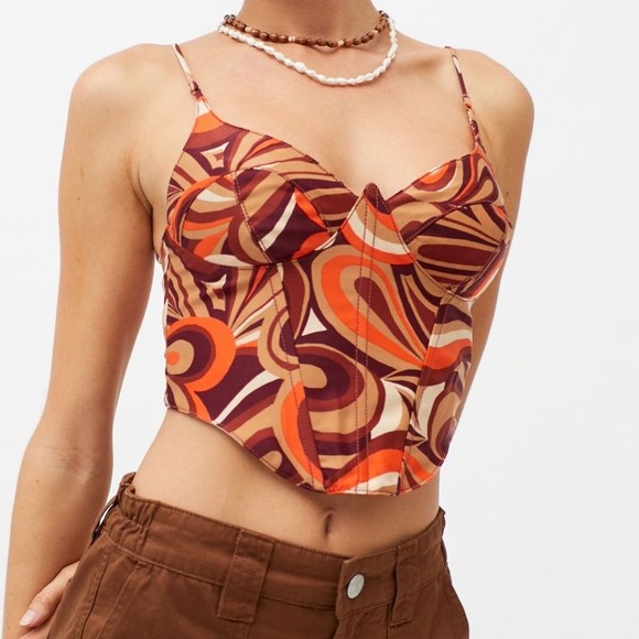 UO karissa bustier top - Picture 1 of 4